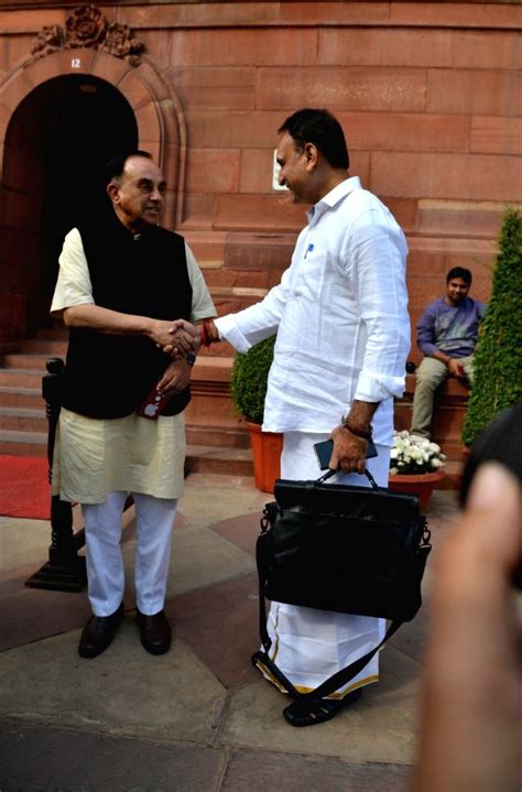 Subramanian Swamy At Parliament