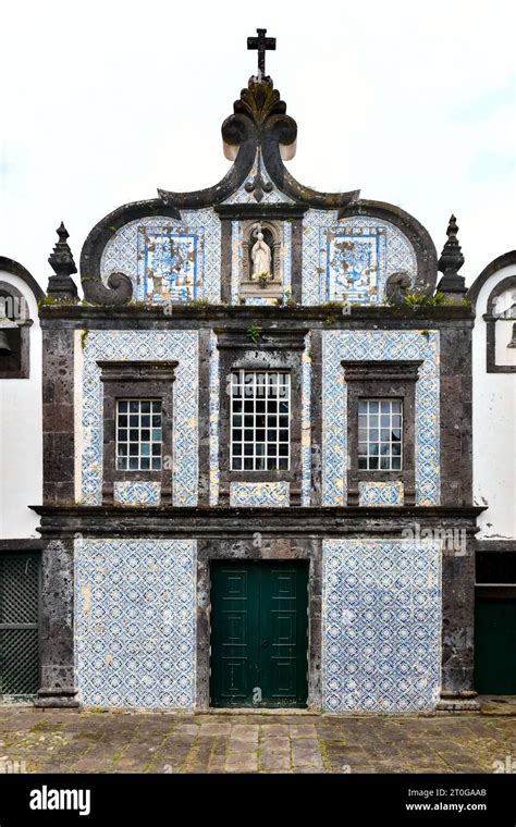 Chapel Of Caloura Convent On Sao Miguel Island Of Azores Portugal The