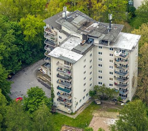 Gladbeck Aus Der Vogelperspektive Hochhaus Geb Ude Im Wohngebiet Am