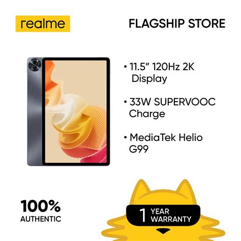 Realme Pad 2 Lte 6gb 128gb 8gb 256gb 115 120hz 2k Display 33w Supervooc Charging