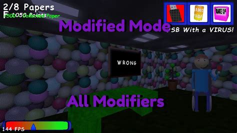 Modified Mode All Modifiers Dave S Fun Algebra Class Remastered Youtube