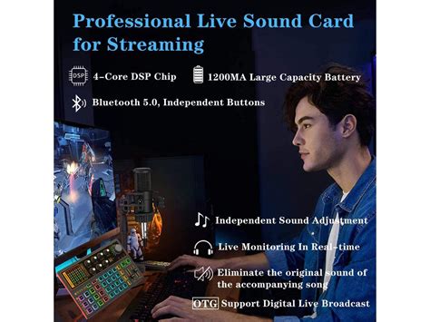 Professional Audio Mixer K Live Sound Card And Audio Interface