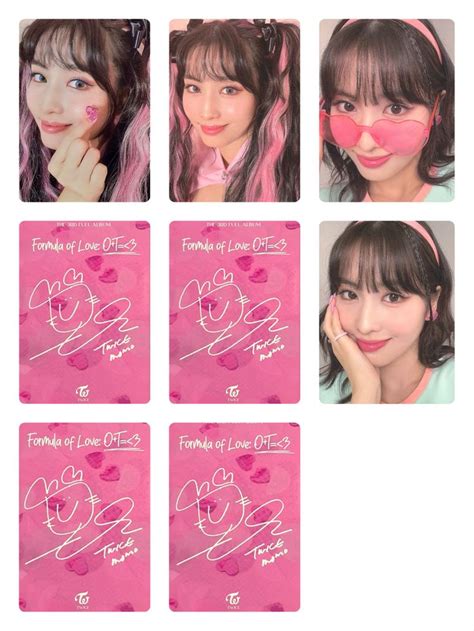 Momo Photocard TWICE Fanmade Printable Photo Card Photocard Lomo Card