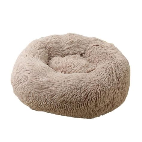 Lit De Luxe Rond Et Long En Peluche Pour Chiens Pour Petits Moyens Et