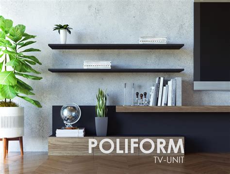 Poliform Tv Unit 3d Model Turbosquid 1292840