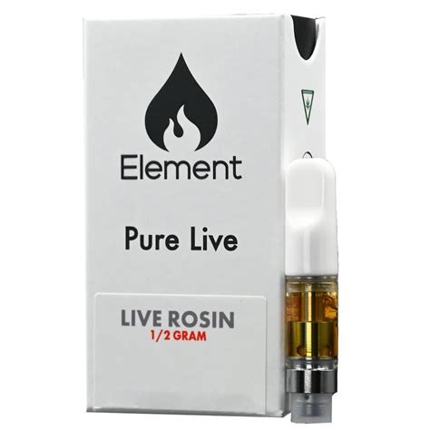 Element Pure Live Rosin Cartridge 05g Egg Roll Element