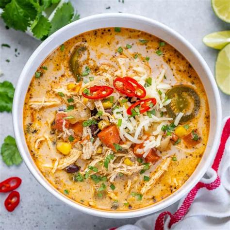 Creamy Chicken Tortilla Soup Healthy Fitness Meals