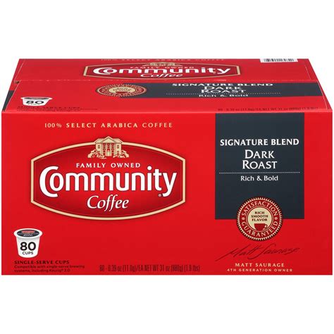 Community Coffee Signature Blend Coffee Pods for Single Serve Coffee M ...