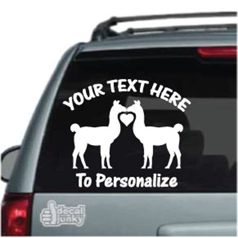 Llama Love Car Decals And Window Stickers Decal Junky
