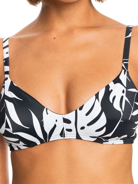 Roxy Love The Aloha Triangle Bikini Top For Women Roxy
