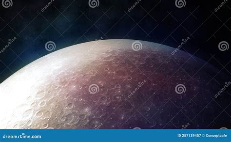 detailed surface   realistic moon close  stock image image