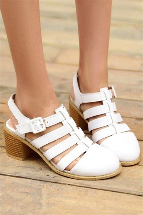 White Closed Toe Sandals