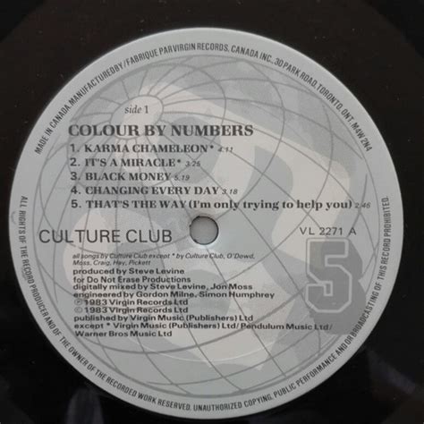 Culture Club Colour By Numbers Vinilo Cuotas Sin Interés