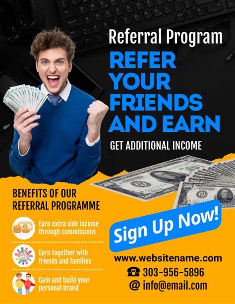 Referral Program Flyer Template Postermywall