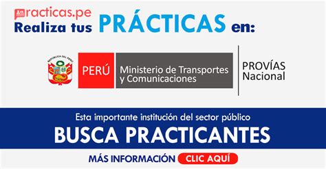 PROVIAS NACIONAL Convocatoria N 021 2024 Practicante Para La Unidad