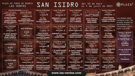 Estos Son Los Carteles De La Feria De San Isidro De Aplausos Es