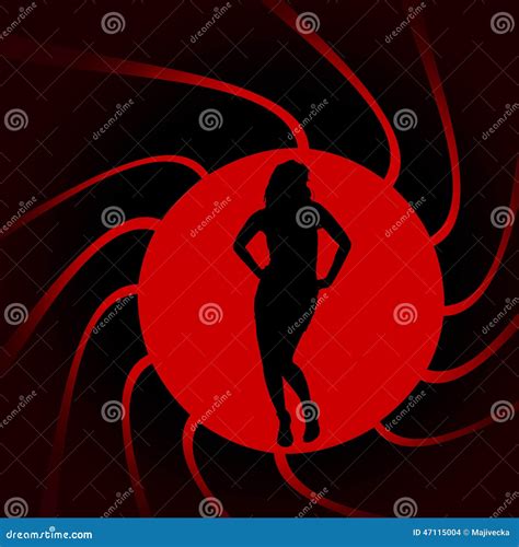 Vector Silhouettes Of Woman Stock Vector Illustration Of Beautiful