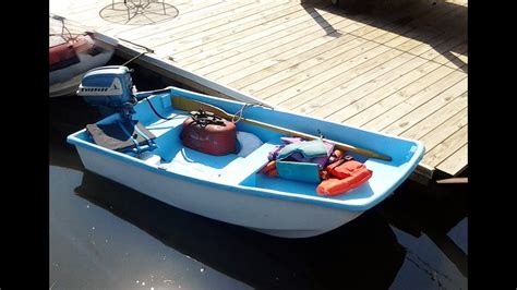 8ft Fiberglass Boat With Motor For Sale Youtube