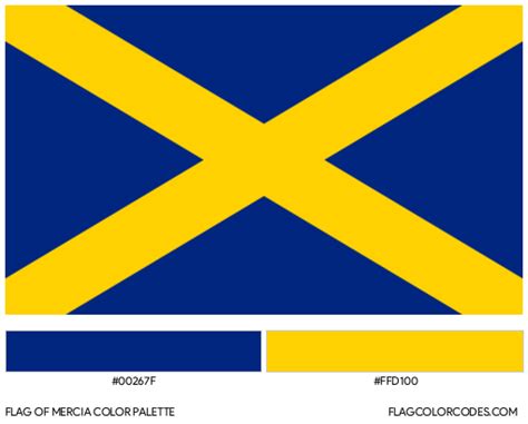 Mercia Flag Color Codes