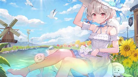 Anime Girl Summer Live Wallpaper - MoeWalls