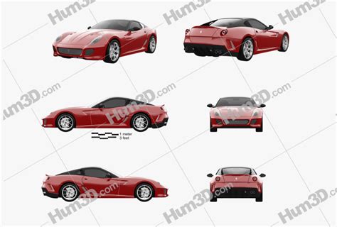 Ferrari Gto Blueprint Template Hum D