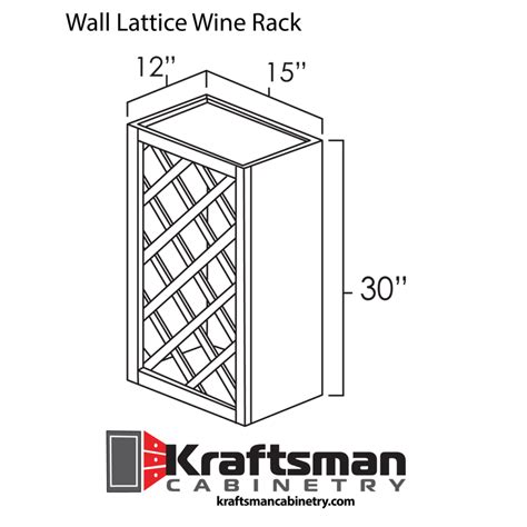 Wall Lattice Wine Rack Winchester Grey Kraftsman Cabinetry Professional Cabinet Options