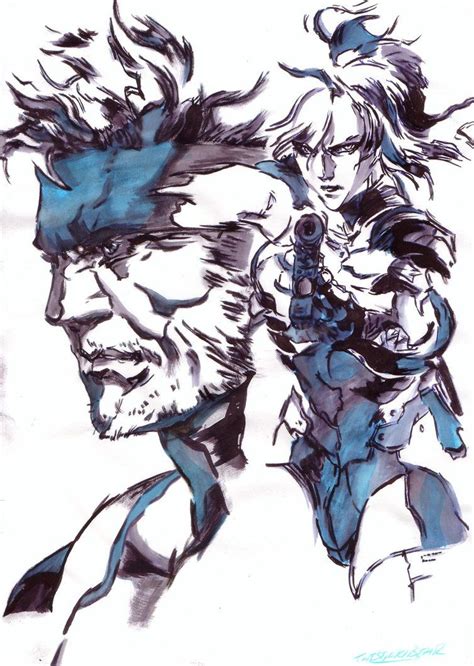 Solid Snake And Raiden Yoji Shinkawa By Thestickibear On DeviantArt