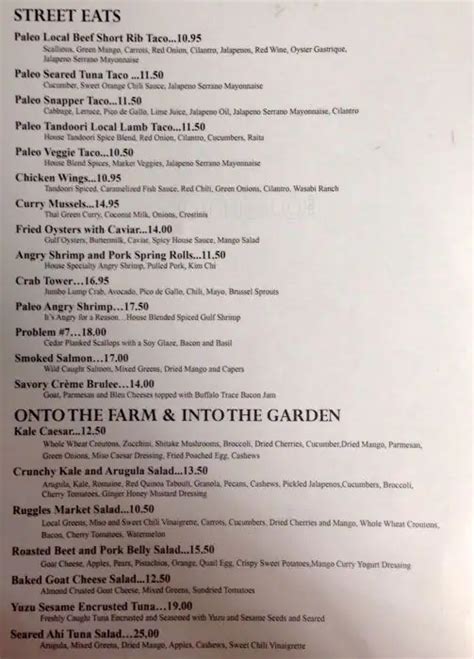 Ruggles Black Menu Menu For Ruggles Black Upper Kirby Houston