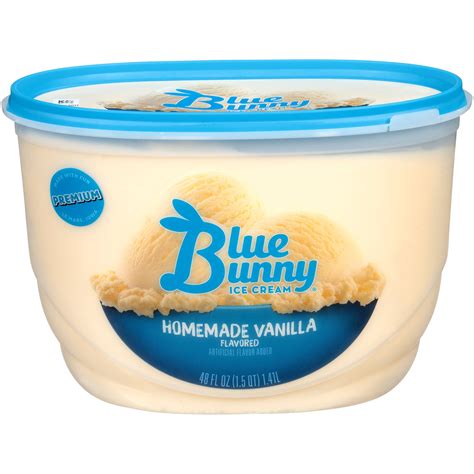 Blue Bunny Premium Homemade Vanilla Ice Cream 48 Fl Oz Walmart