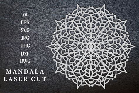 Wall Decor Mandala Laser Cut Graphic by Art Hub · Creative Fabrica