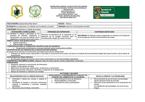 Planeacion Bloque Iii Tema Biologia Supervisi N General De