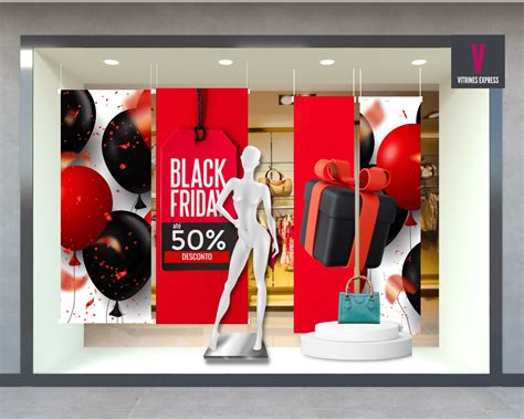 Banner De Vitrine Black Friday Qu Druplo Vitrines Express