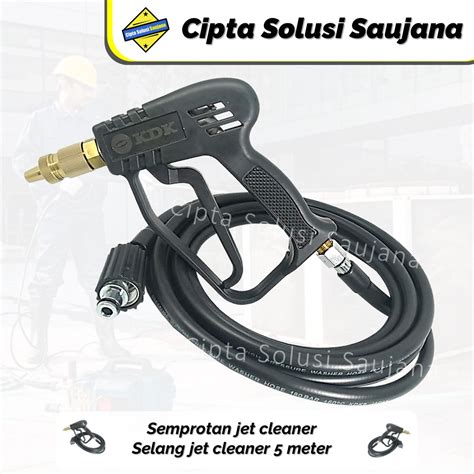 PAKET STIK GUN SEMPROTAN AIR DAN SELANG JET CLEANER 5M KDK WATER