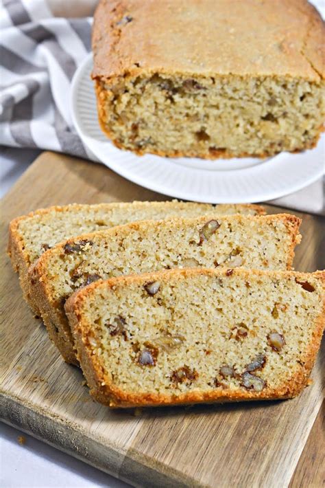 Low Carb Almond Flour Banana Bread Easy Quick Bread Recipe