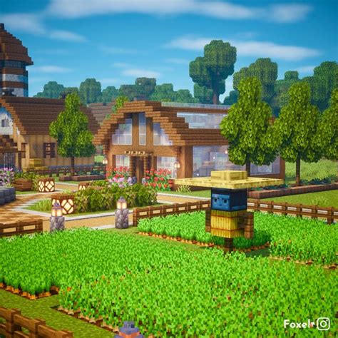 The Stardew Valley Farm On Minecraft Nel Minecraft Idee