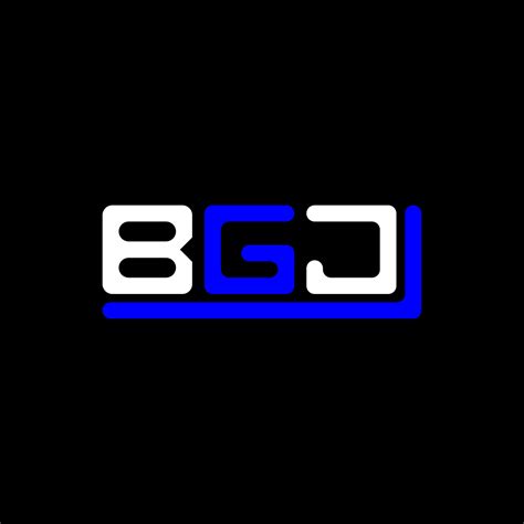 Diseño Creativo Del Logotipo De La Letra Bgj Con Gráfico Vectorial Logotipo Simple Y Moderno De