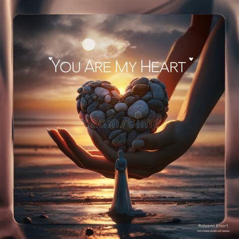 Heart Of Stone A Symbol Of Everlasting Love Stock Illustration