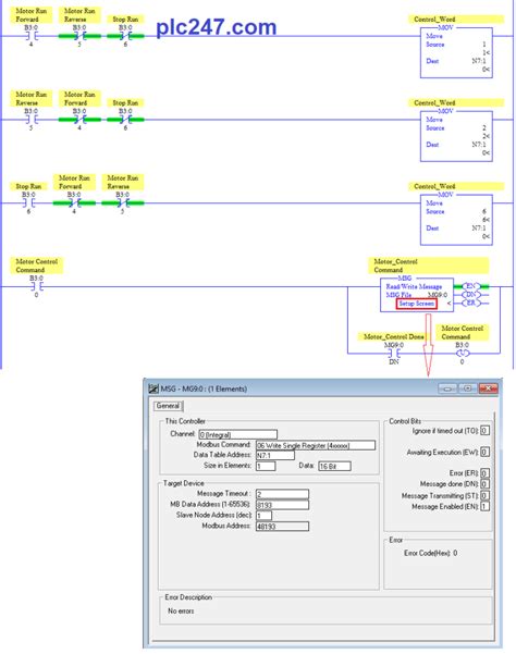 Plc Micrologix Modbus Rtu Inovance Md Tutorial Plc