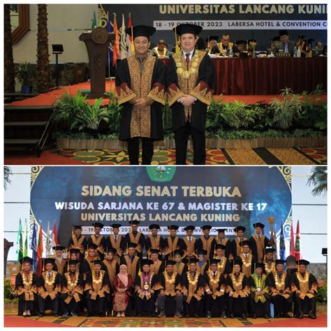 Dekan Dan Wakil Dekan 1 FH Unilak Melantik 203 Wisudawan Dan Wisudawati