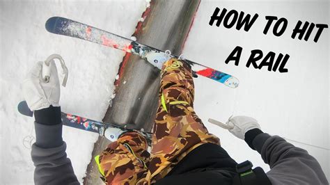 How To Hit A Rail On Skis YouTube