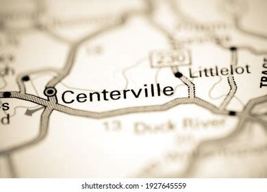 Centerville Tennessee Usa On Geography Map Stock Photo 1927645559 ...