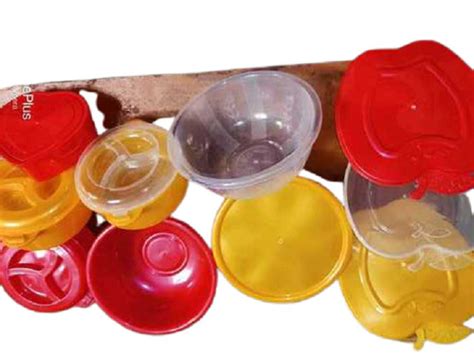 Lightweight Crack Resistant Round Shape Solid Plastic Container For