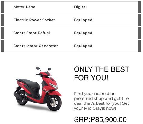 Yamaha Mio Gravis – Motoph – motoph.com