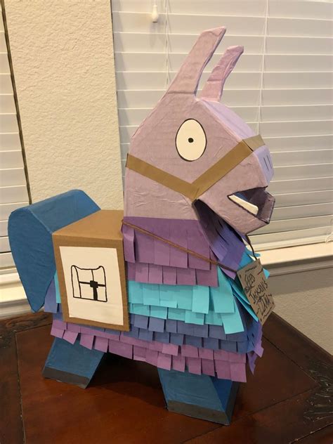 Make Your Own Fortnite Loot Llama Pinata Valentines Box 7 Steps