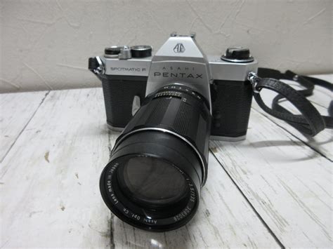 【目立った傷や汚れなし】a5 1円 Pentax Asahi Spotmatic Fペンタックス フィルムカメラ Takumar 135