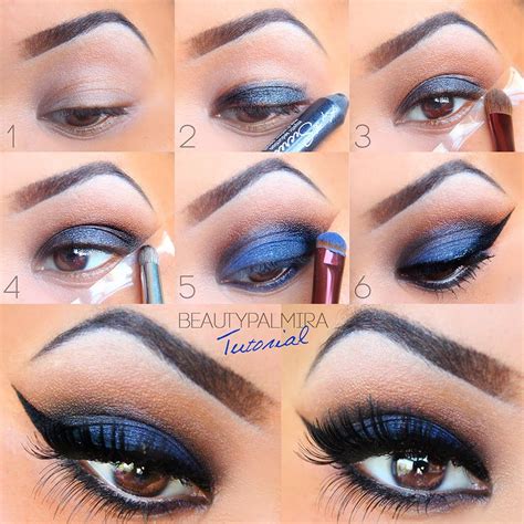 Dramatic Smokey Eyes Tutorial Smokey Eye Makeup Blue Eye Makeup