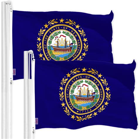 G Pack New Hampshire Nh State Flag X Ft Printed D