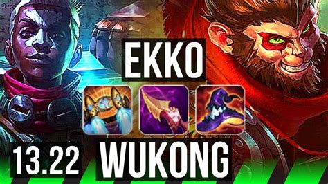 EKKO Vs WUKONG JNG Penta 600 Games 14 4 8 900K Mastery NA