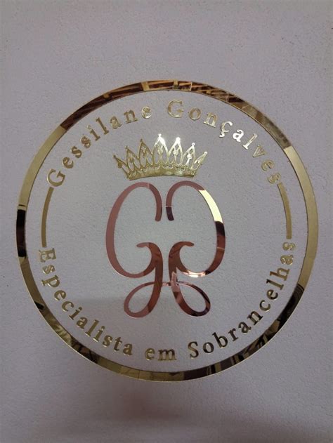 Logo Letreiro de Parede em Acrílico Espelhado Personalizado no Elo7