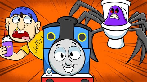 Jeffy Thomas The Train And Grimace Skibidi Toilet Youtube